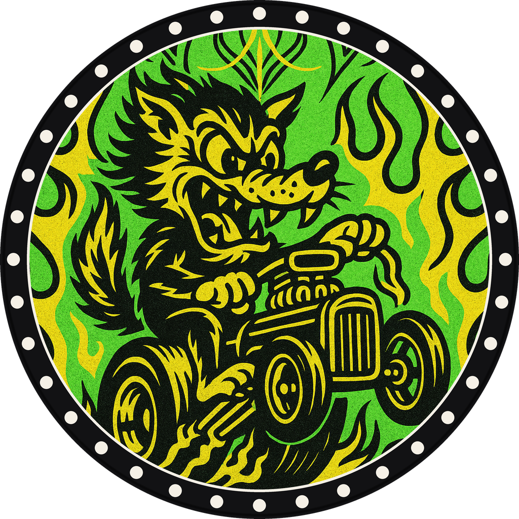 Wheelie Wolf, cap #190