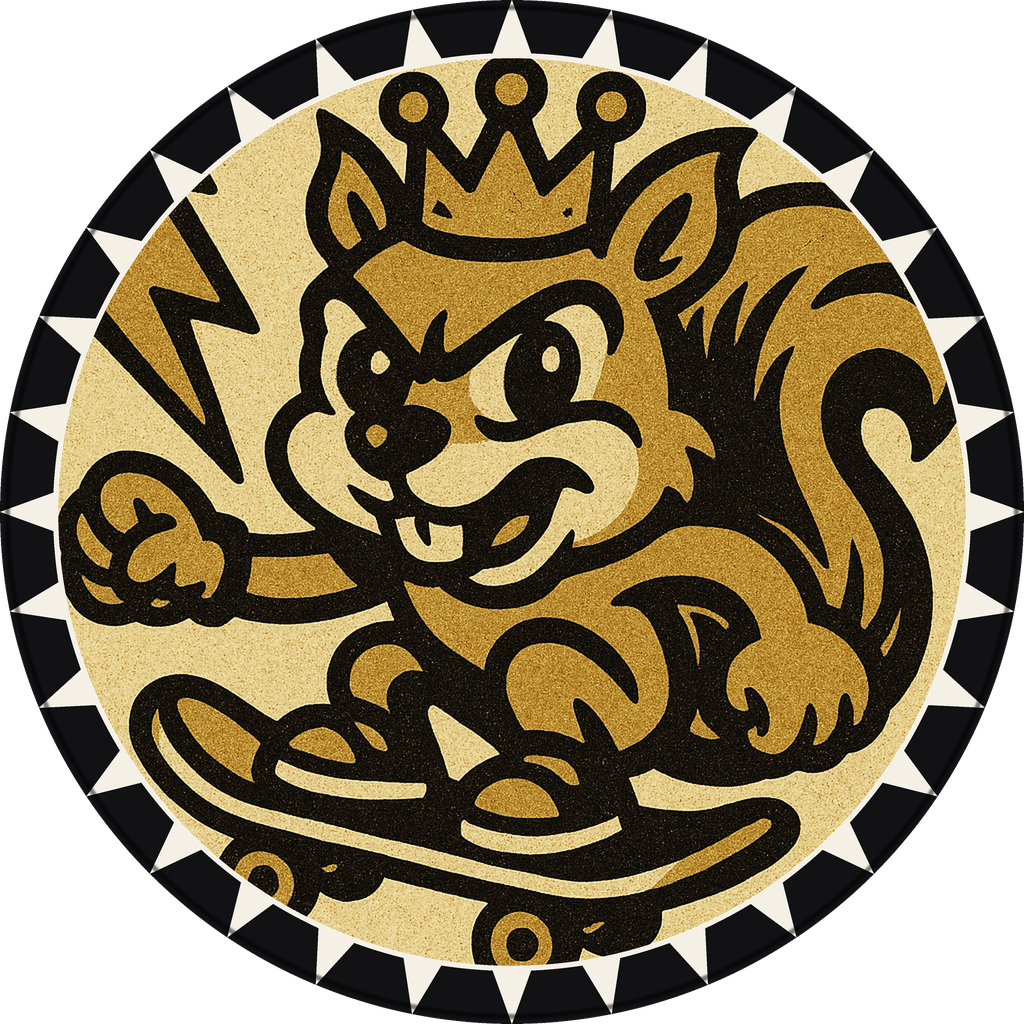 Skater Squirrel, cap #558