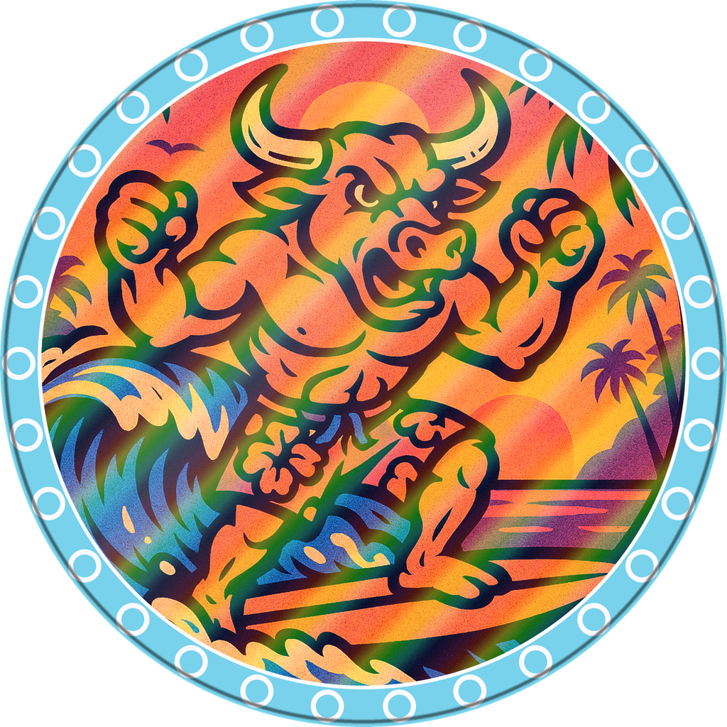 Board Shorts Bull, cap #590