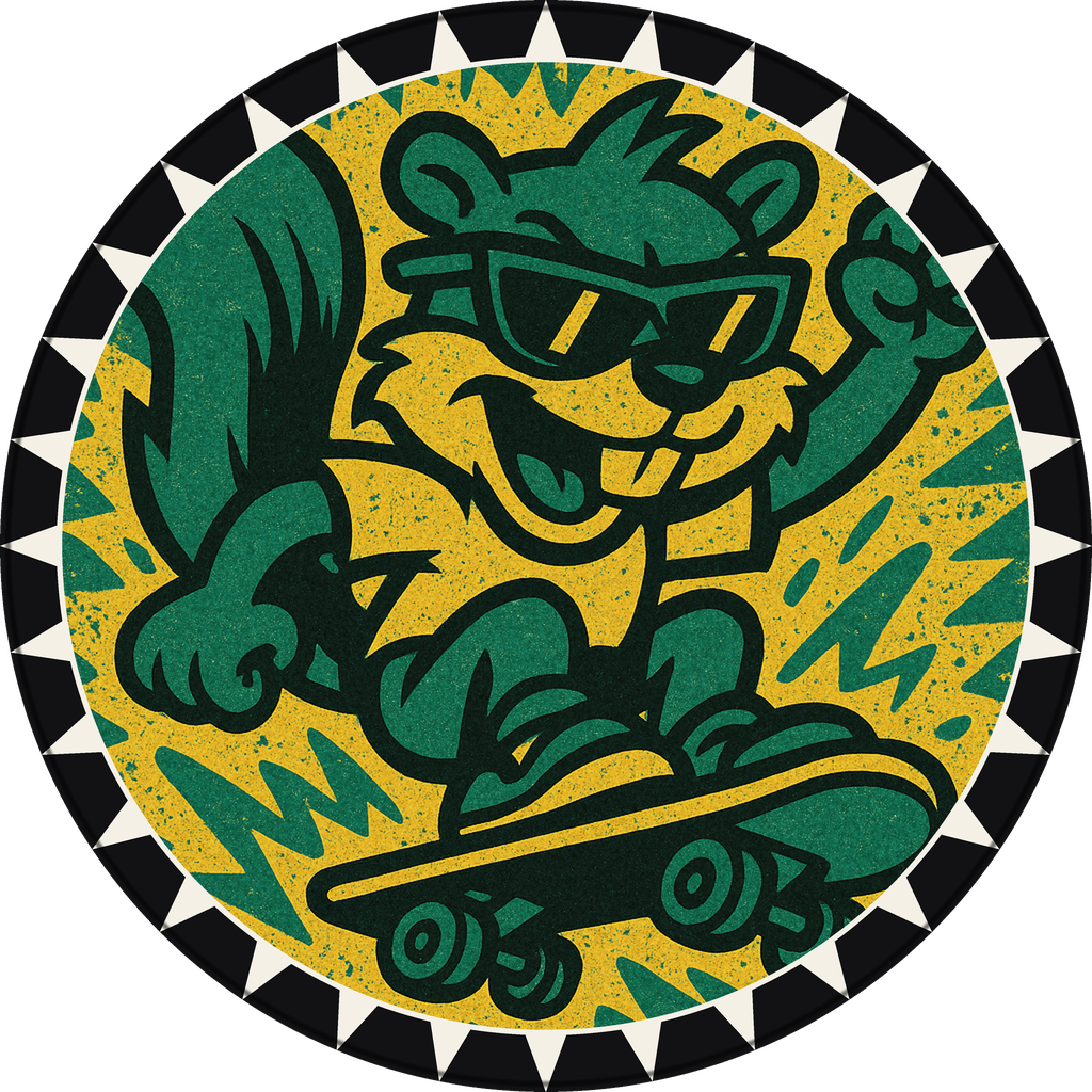 Skater Squirrel, cap #710
