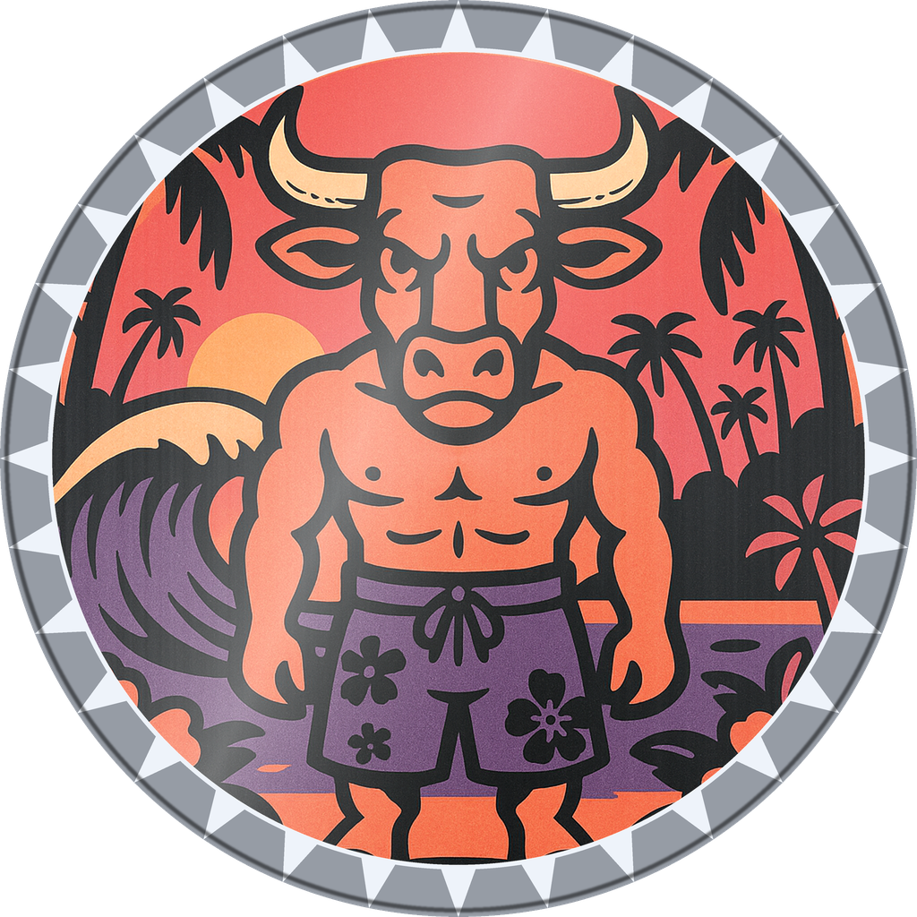 Board Shorts Bull, cap #751